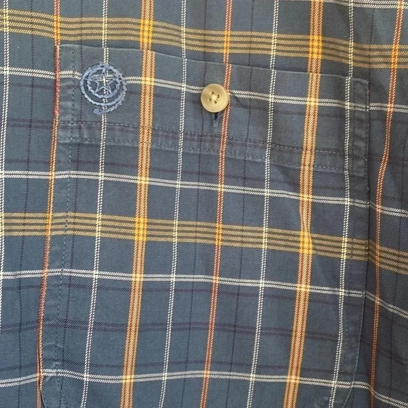 Wrangler George Strait Collection Blue Plaid Western Shirt - Picture 3 of 9